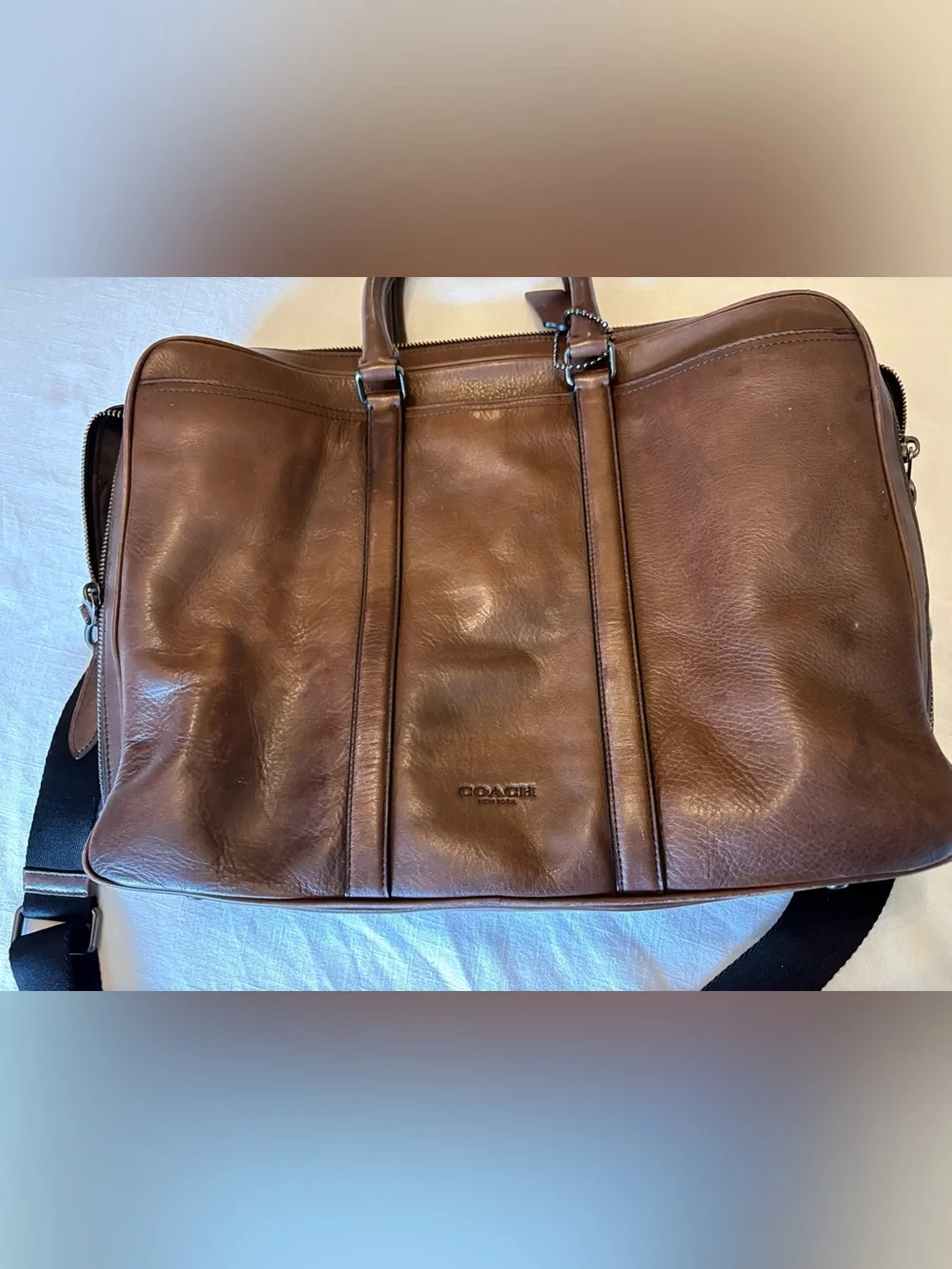 Coach Men's Leather Metropolitan Commuter Bag briefcase - Picture 2 of 11